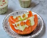 Foto langkah ke 5 dari resep Papaya Pudding with Creamy Matcha.