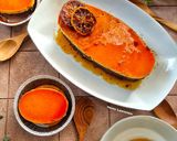 Foto langkah ke 10 dari resep Caramel Custard Chocolate Cotton Cake.