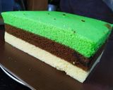 Foto langkah ke 8 dari resep Bolu kukus lapis 3 rasa (pandan, black forest, vanilla).
