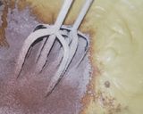 A picture of step 2 of Red Velvet çhoçolate inside Cupcakes with cream cheese frosting.