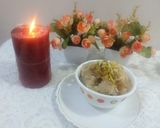 A picture of step 2 of Semolina dry fruit halwa.