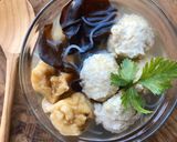 Foto langkah ke 3 dari resep Bakso Ayam Jamur Tiram Sehat (tanpa tepung).