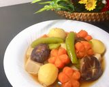Hình bước làm 2 của món Rau củ kho lạt (kho chay)