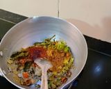 A picture of step 2 of Whole Green Moong And Chana Daal Curry.