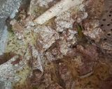 A picture of step 6 of Mutton yakhni pulao.