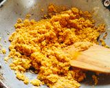 A picture of step 4 of Instant Rajasthani moong dal ka halwa.