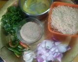 A picture of step 1 of Cruncy urad dal finger chop.