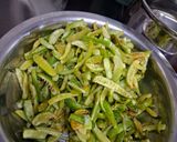 A picture of step 1 of Tindora masala.