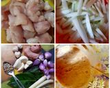 Foto langkah ke 1 dari resep Sayur labu siam ayam tanpa santan.