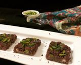 A picture of step 4 of Chocolate Kalakand.