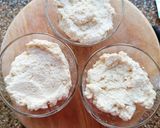 A picture of step 1 of Tri-colour Semolina Idli.