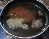 A picture of step 2 of Saunth or imli chutney(from leftover gulab jamun syrup).