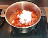 Une image de l'étape 1 de Confiture de tomates.