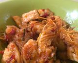 Foto langkah ke 5 dari resep Udang Tofu Sambel Daun Jeruk.