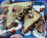A picture of step 6 of Sabudana Tikki Chilli Sandwich.