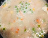 A picture of step 4 of Barley vegetable cream soup.