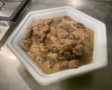 Une image de l'étape 21 de Sauté de veau aux champignons bruns.