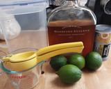 A picture of step 2 of Raspberry Bourbon Lemonade.