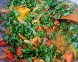 A picture of step 9 of Methi palak aloo.