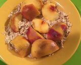 Zabpelyhes-őszibarackos reggeli recept fázis 3 fotója