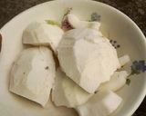 A picture of step 1 of Pina Colada.