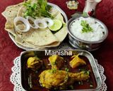 A picture of step 19 of Kolhapuri Tambda Rassa (Maharashtrian Cuisine).