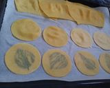 A picture of step 7 of Open Raviolo with Béchamel and Mushrooms.
