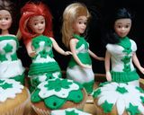 A picture of step 10 of Mini Readymade cupcakes fondant dolls 🇵🇰.