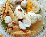Foto langkah ke 3 dari resep Kuah kaldu baso ikan, fukian, tahu kok.