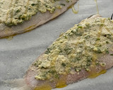 Foto del paso 3 de la receta: Lenguado al horno con costra de almendras y hierbas frescas