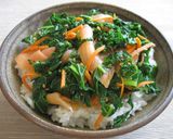 A picture of step 5 of Kale & Carrot ‘Namul’.