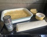 A picture of step 3 of Bougatsa – Greek custard parcel.
