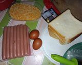 Foto langkah ke 1 dari resep Sate Roti Goreng Isi Sosis.