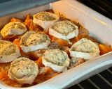 Une image de l'étape 3 de 💚 Patates douces gratinées au fromage de chèvre.