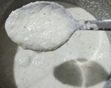 A picture of step 2 of Samak rice Idli with Peanut chutney.
