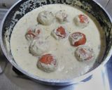 A picture of step 18 of Malai kofta (in white curry).