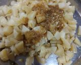A picture of step 2 of Garlic potatoes with finger fryums(bhungda bateka).