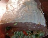 A picture of step 6 of Sunhine's bacon wrapped porkloin.