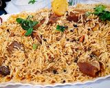A picture of step 6 of Beef current pulao.
