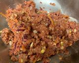 A picture of step 4 of Kuttu atta pattice.