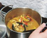Foto langkah ke 5 dari resep Ikan kuning terong asam mamak (pindang patin mamak).