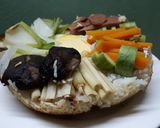 Hình bước làm 2 của món Cơm cháy bát bửu + nước chấm ngũ vị