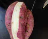 A picture of step 1 of Sweet potato kheer.