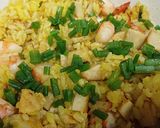 A picture of step 2 of Mixed Fried Rice.