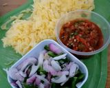 A picture of step 3 of Aloo potatoes purì.