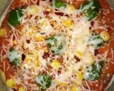 A picture of step 4 of Corn and capsicum pizza.