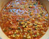A picture of step 3 of Mixed Veg Subji.