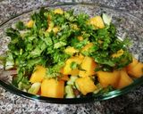 A picture of step 2 of Mango salsa.