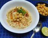 A picture of step 3 of Chickpea Hummus.