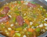 Foto del paso 3 de la receta: Verdinas con verduras y chorizo